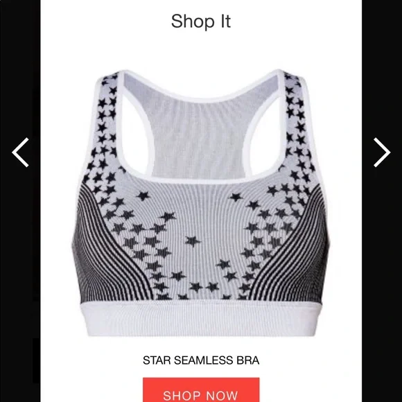 FABLETICS SPORTS BRA STARS & STRIPES BLACK & LIGHT GREY EXTRA SMALL XS - Picture 14 of 14